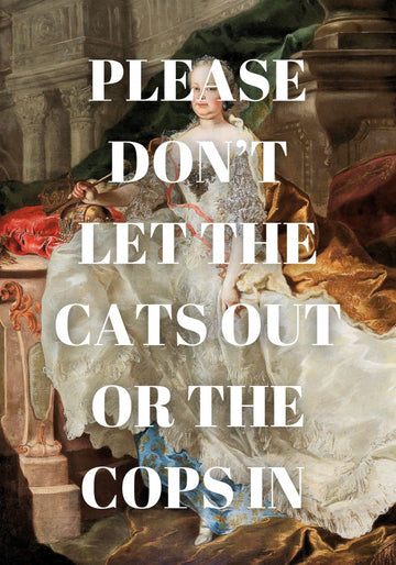 Regal Lady Funny Message | Canvas