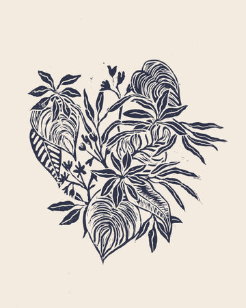 Tropical Leaf Cluster | Canvas