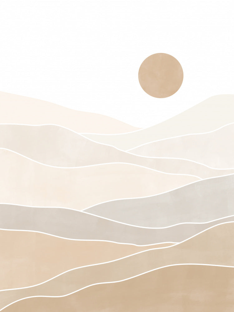 Layered Desert Sun | Canvas