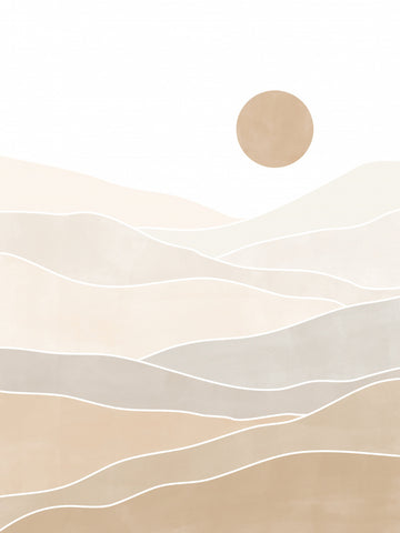 Layered Desert Sun | Poster