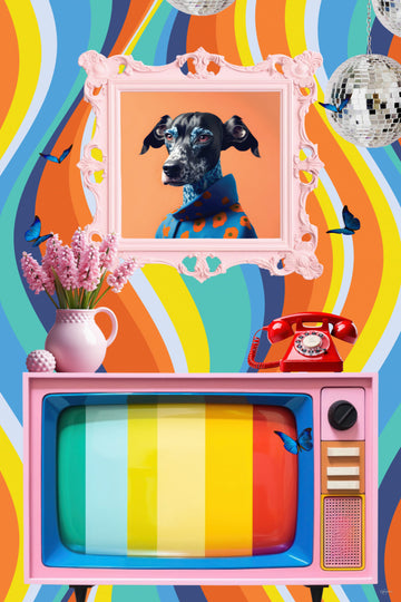 Playful Pop Pet | Canvas