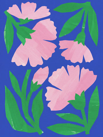 Pink Floral Cutouts | Canvas