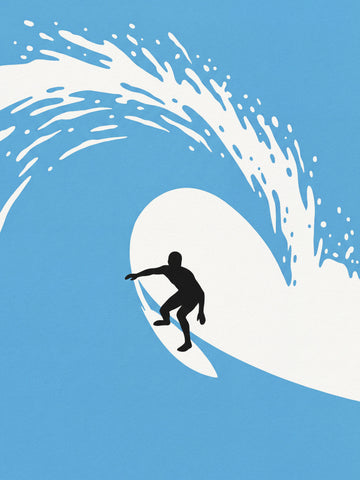 Surfer In The Tube | Canvas