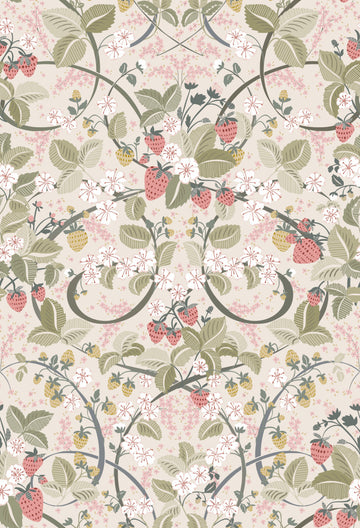 Elegant Strawberry Pattern | Canvas