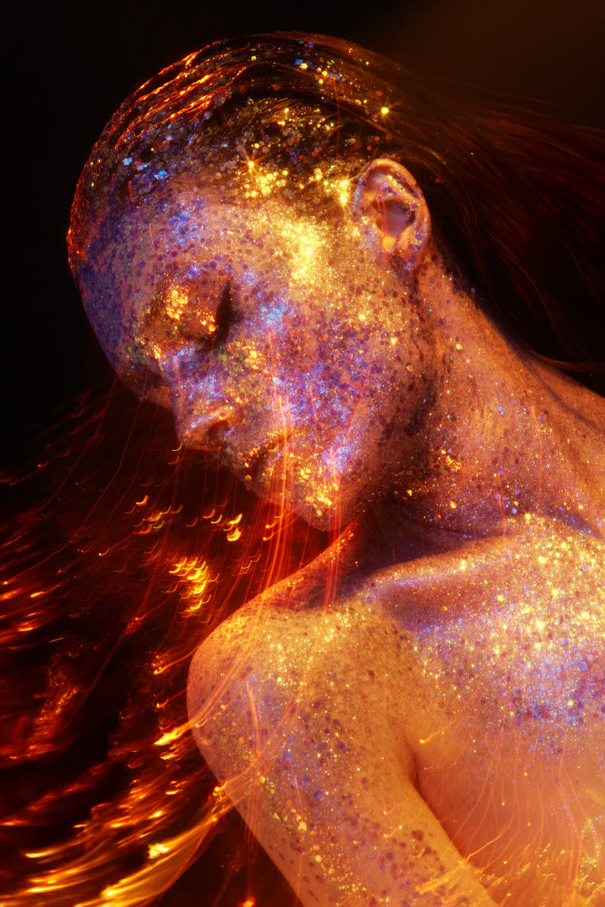 Sparkling Cosmic Woman | Canvas