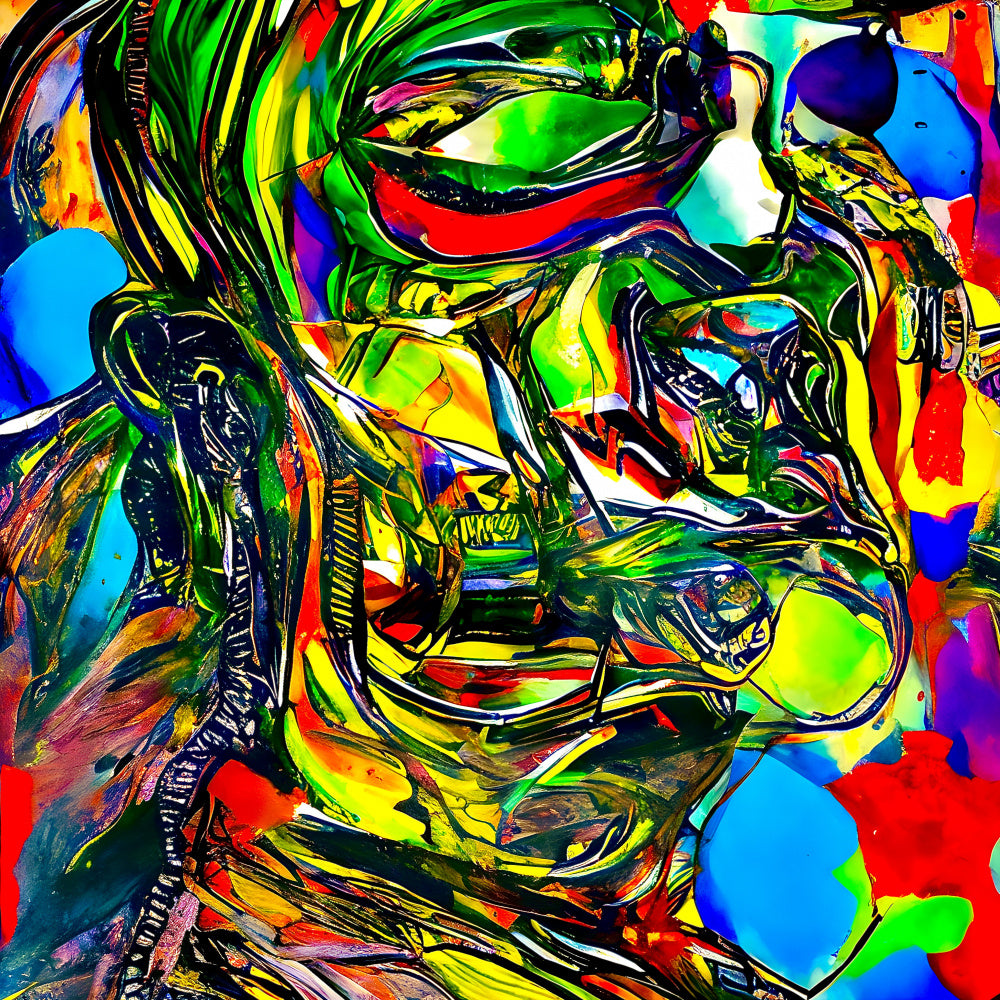 Vibrant Abstract Face | Canvas