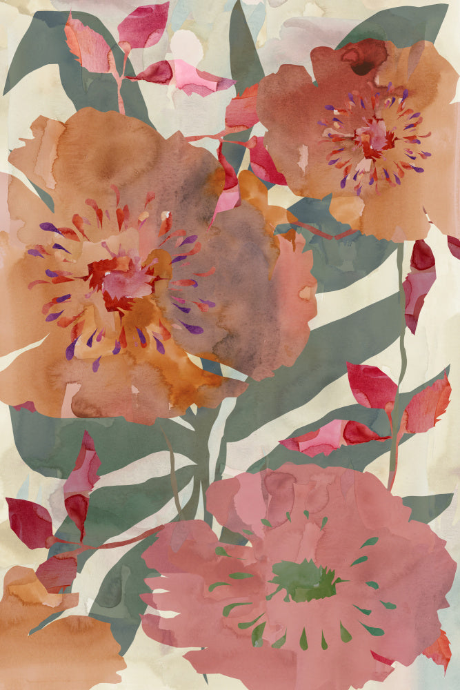 Warm Floral Blooms | Poster