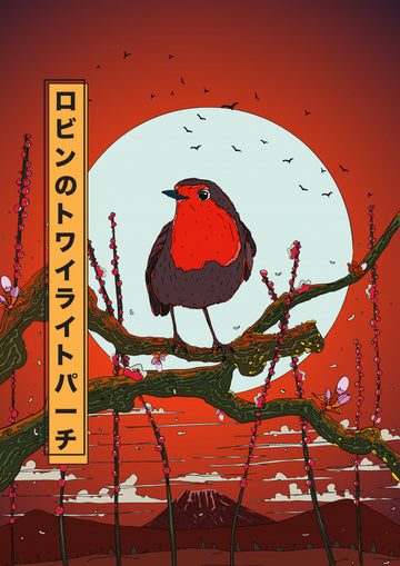 Twilight Robin Perch | Poster