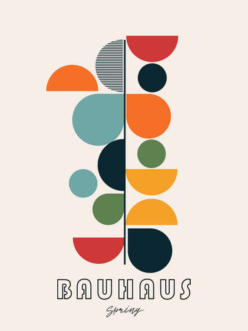 Bauhaus Geometric Spring | Canvas