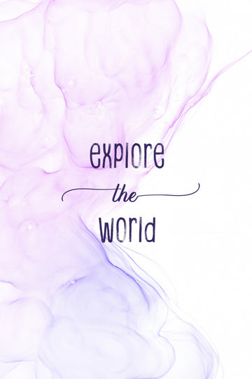 Ethereal Explore World Quote | Poster