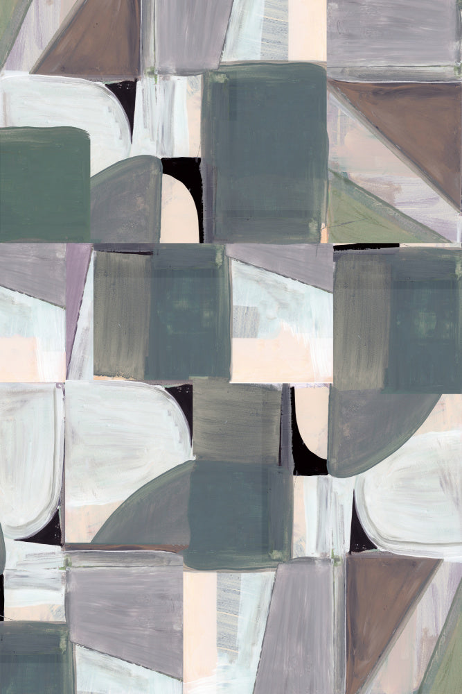 Soft Geometric Abstract | Canvas