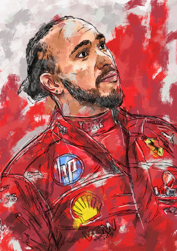 Red Suit Driver | Canvas