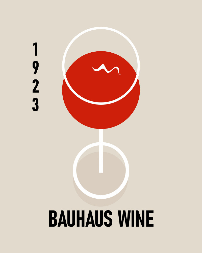 Bauhaus Wine Glass | Poster