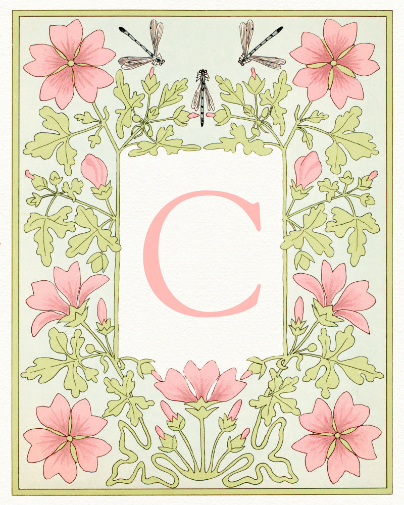 Botanical Initial C | Canvas