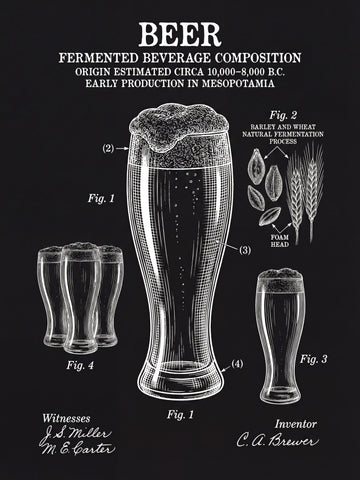 Historic Beer Patent | Canvas
