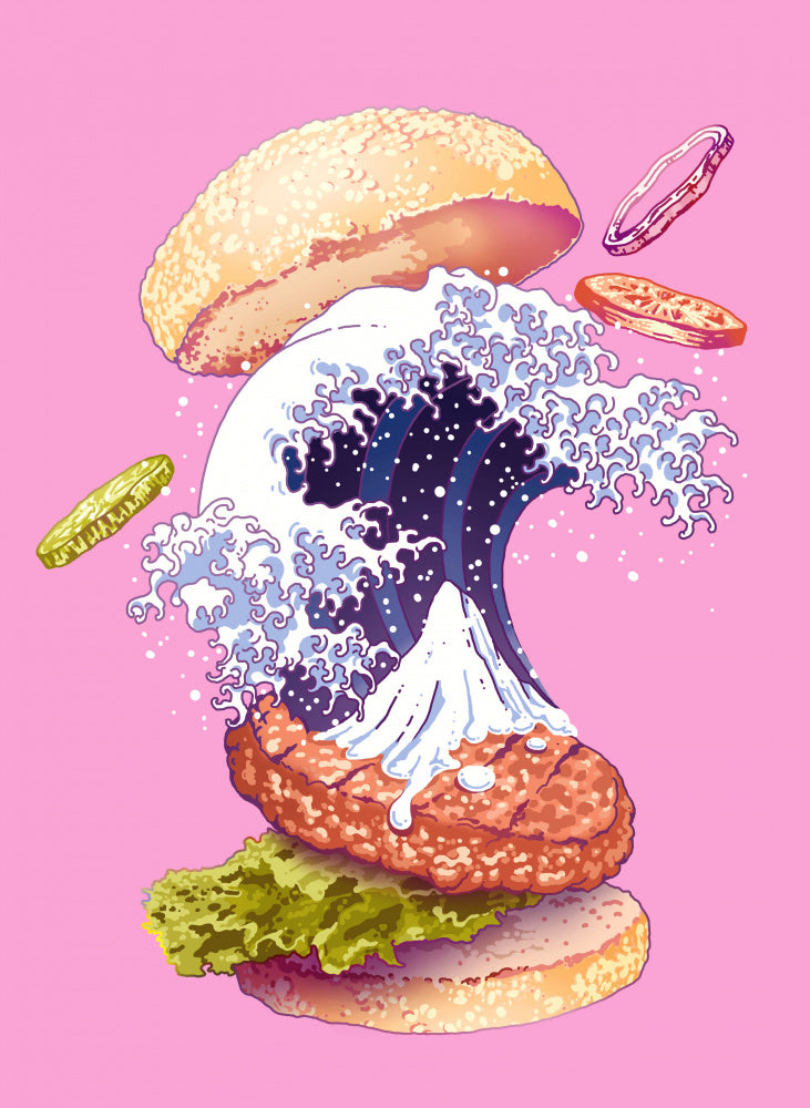 Dynamic Wave Burger | Canvas