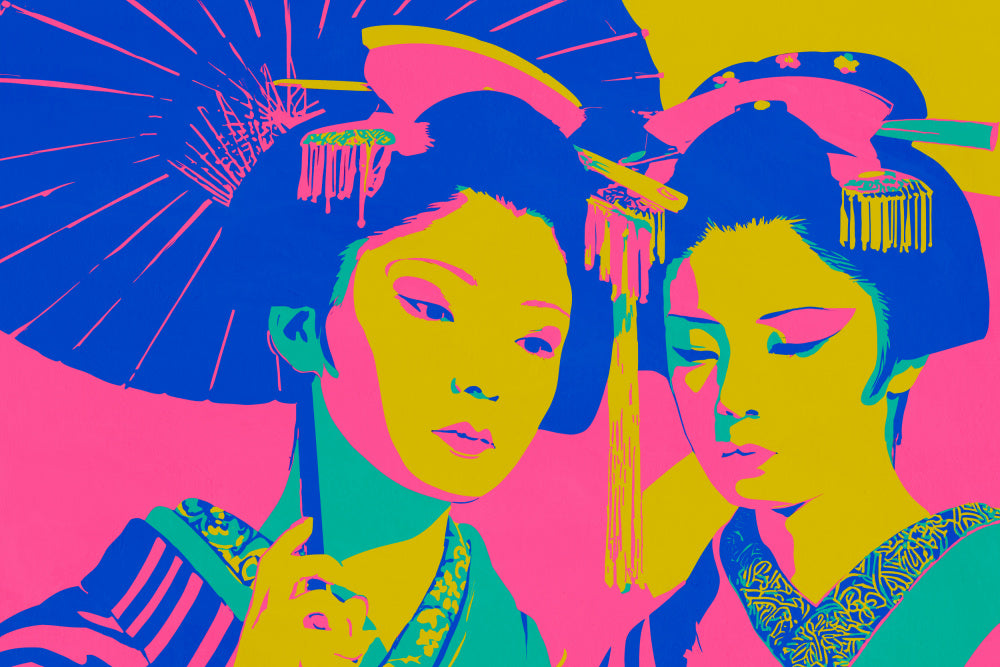 Vibrant Japanese Geishas | Canvas