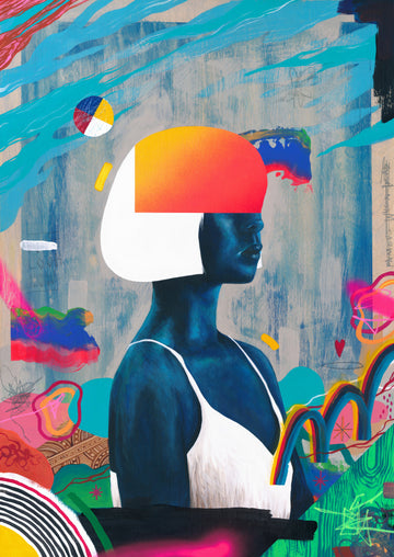 Vibrant Abstract Woman | Canvas