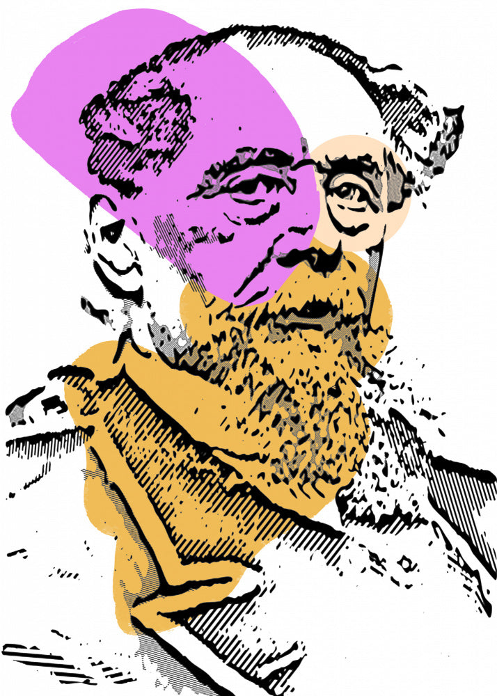 Bearded Man Pop Art | Poster