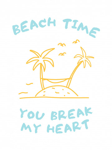Beach Time Island Heart | Poster