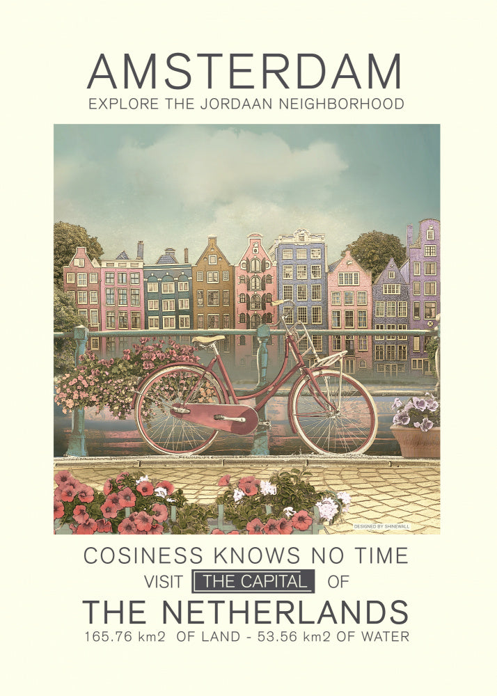 Amsterdam Canal Bicycle | Canvas