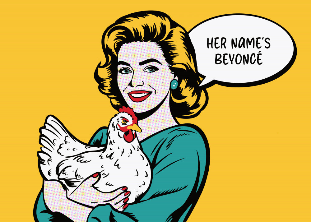 Funny Pop Art Chicken | Poster