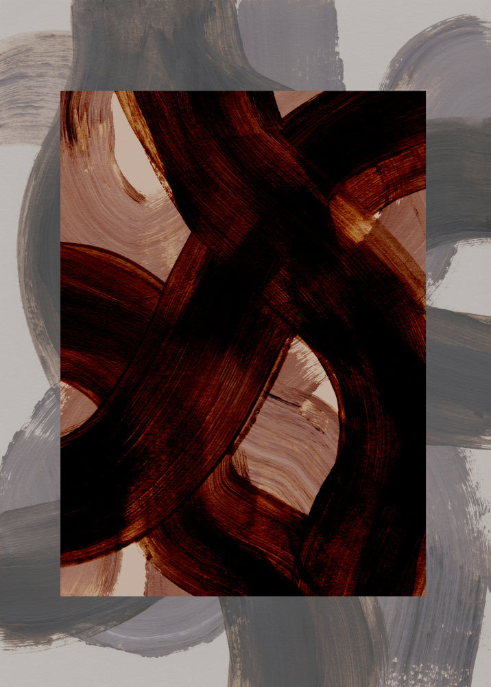 Abstract Brush Strokes 150 | Poster