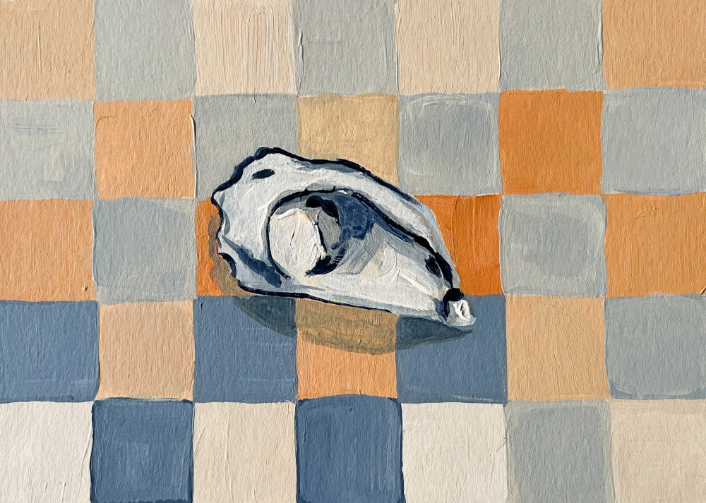 Oyster Shell Checkers | Poster