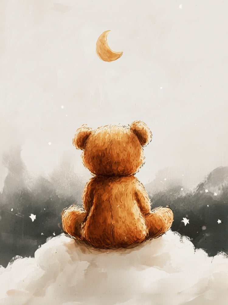 Moonlit Bear Dreams | Canvas