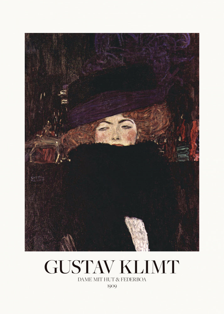 Dame Mit Hut Und Federboa (1909)  Poster | Poster
