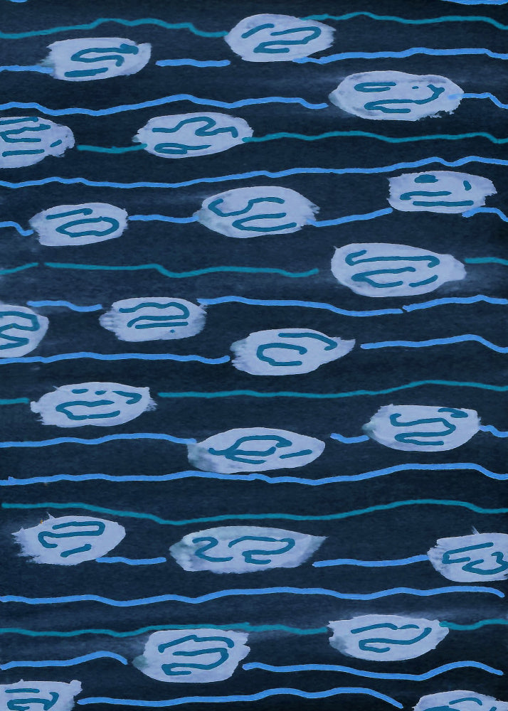 Blue Water Patterns | Canvas