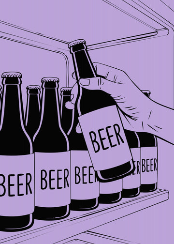 Grabbing Cold Beer | Canvas