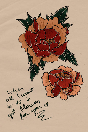 Sweet Peony Art | Canvas