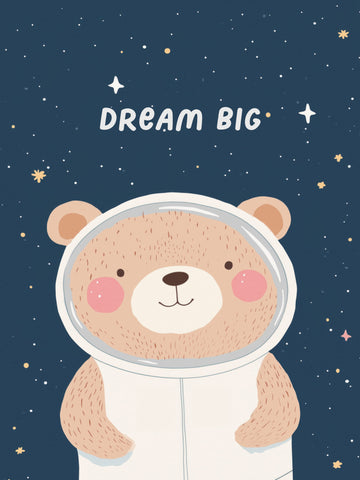 Space Explorer Bear | Poster