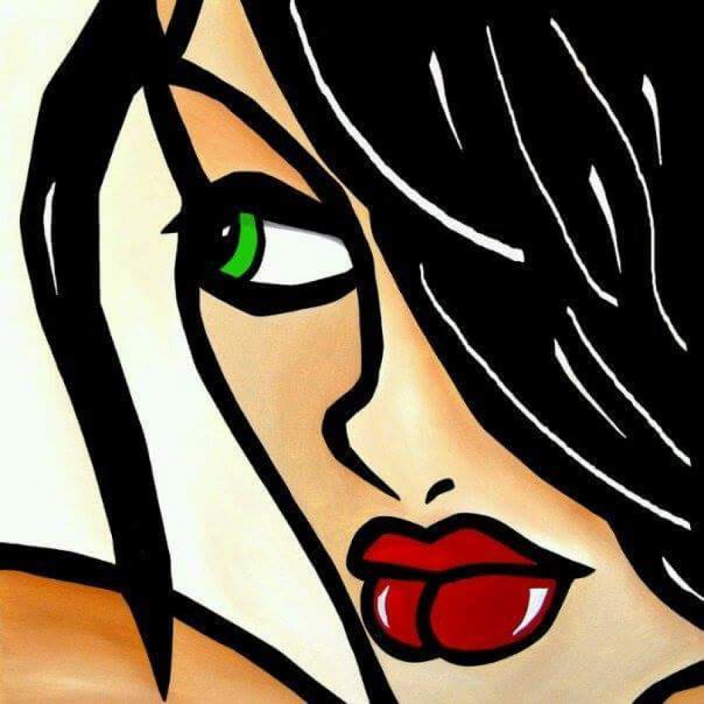 Bold Green Gaze | Poster