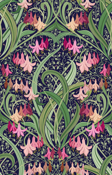 Art Nouveau Floral Pattern | Canvas