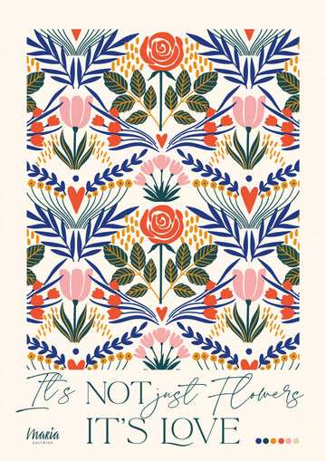 Vibrant Botanical Love | Poster