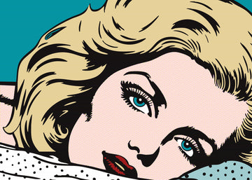 Pensive Pop Art Woman | Poster