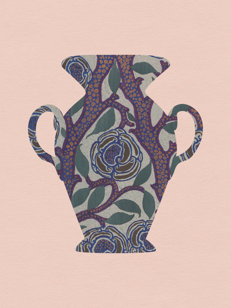 Vintage Floral Vase | Canvas