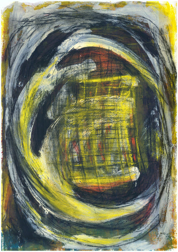 Energetic Yellow Vortex | Poster