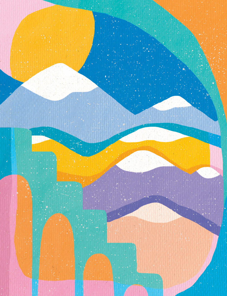 Sunny Abstract Landscape | Canvas