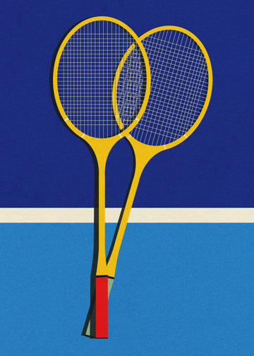 Wooden Badminton Rackets | Poster