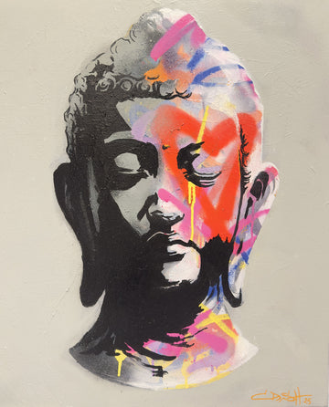Graffiti Buddha Head | Poster
