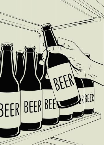 Grabbing Cold Beer | Canvas