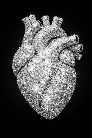 Sparkling Diamond Heart | Canvas