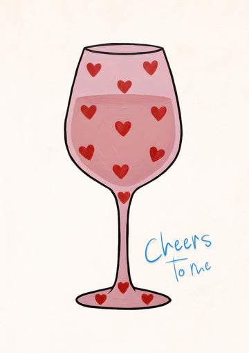 Cheers To Me Glass | Canvas