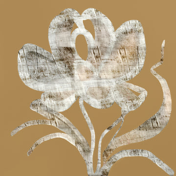 Rustic Wood Flower | Canvas