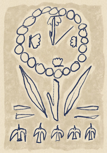 Folk Art Flower Symbols | Poster