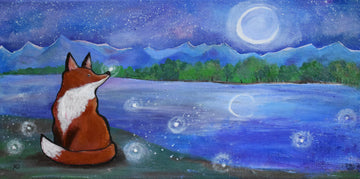 Moonlit Fox Dreams | Poster