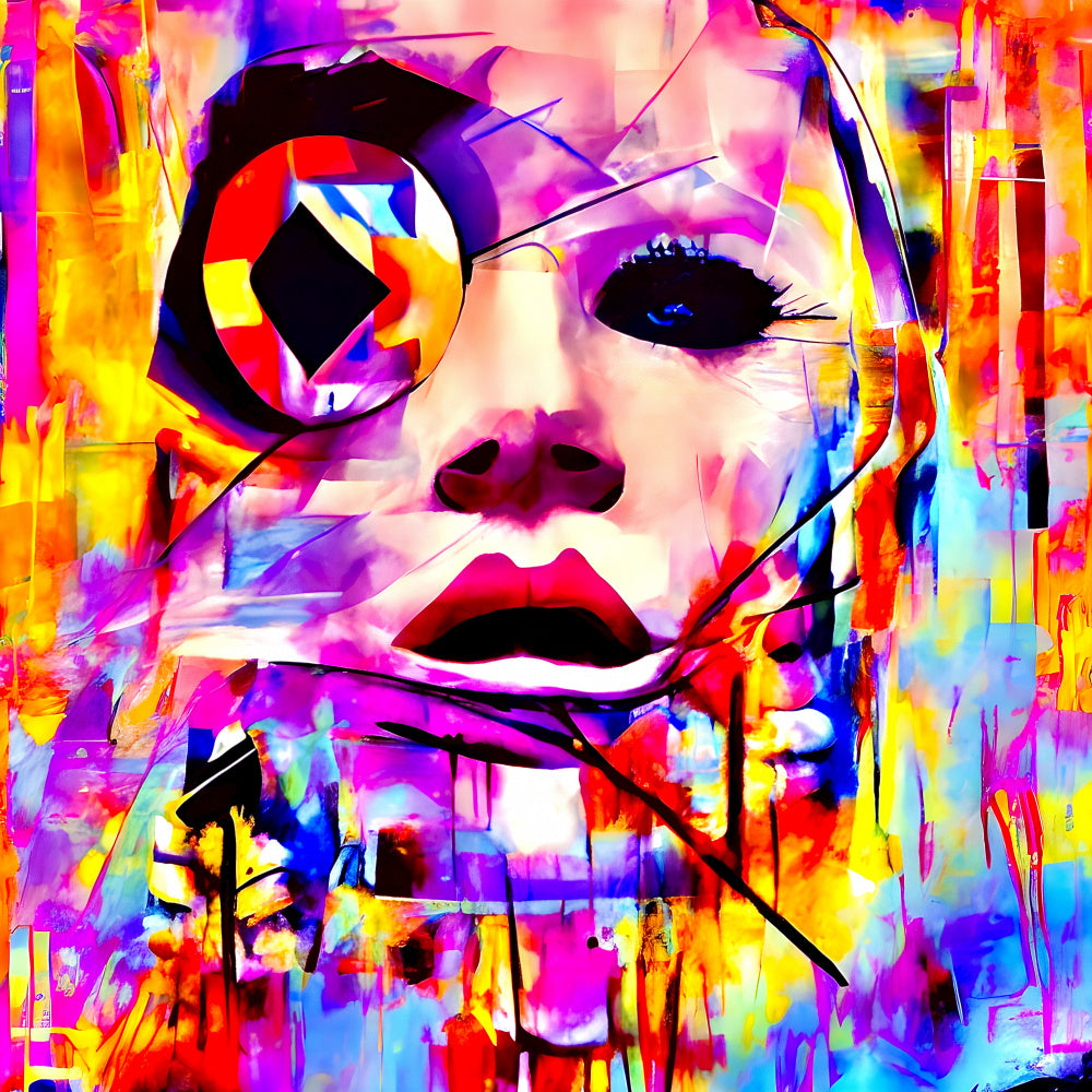 Vibrant Abstract Portrait | Poster